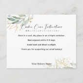 Rustic Botanical Farmers Market Cookie Care サンキューカード (正面)