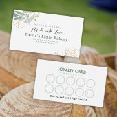 Rustic Botanical Farmers Market Loyalty Reward 名刺