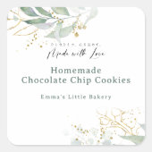 Rustic Botanical Farmers Market Product スクエアシール (正面)