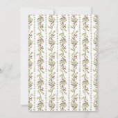 Rustic Botanical Green Christmas Party Invitation 招待状 (裏面)