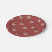 Rustic Botanical Holiday ペーパープレート (アングル)