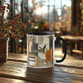Rustic Botanical - Personalized Earthy Abstract マグカップ