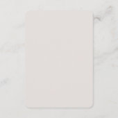 Rustic Botanical Wedding Enclosure Card | Elegant  エンクロージャーカード (裏面)