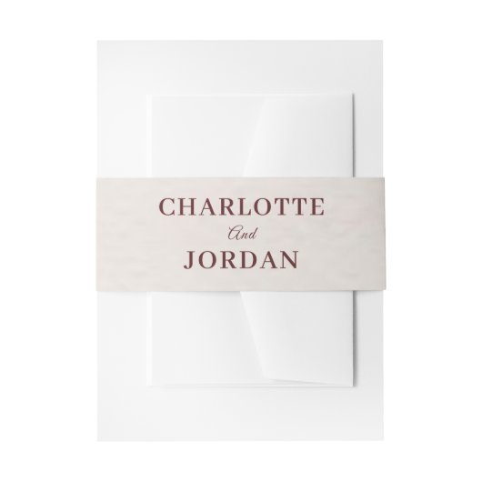 Rustic Botanical Wedding Invitation 招待状ベリーバンド (正面例)