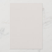 Rustic Botanical Wedding Invitation 招待状 (裏面)