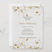 Rustic Botanicals Customize Bridal Shower 招待状 (正面)