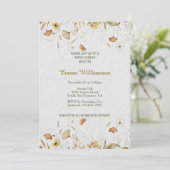 Rustic Botanicals Customize Bridal Shower 招待状 (スタンド正面)