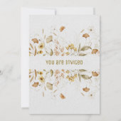 Rustic Botanicals Customize Bridal Shower 招待状 (裏面)