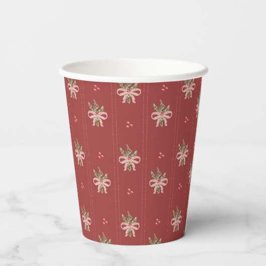 Rustic Botanicals Holiday 紙コップ (裏面)