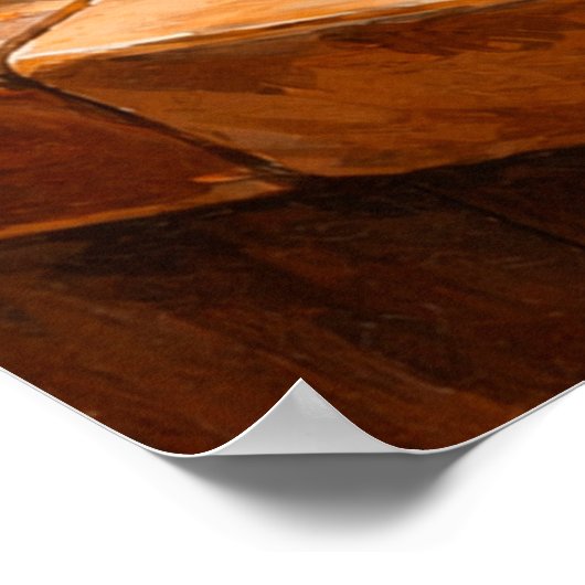 Rustic Bread and Olive Oil a Mediterranean Kitchen ポスター (角)