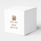 Rustic Bread & Handwritten Text Favor Box フェイバーボックス (正面サイド)