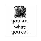 Rustic Bread & Handwritten Text Rubber Stamp ラバースタンプ (インプリント)