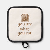 Rustic Bread & Handwritten Text Trivet 鍋敷き (正面)