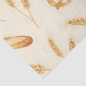 Rustic Bread & Wheat Seamless Pattern 薄葉紙 (詳細)