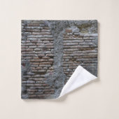 Rustic Brick Stone Wall Napoli 1 バスタオルセット (ウォッシュタオル)