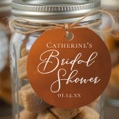Rustic Bridal Shower Personalized Party フェイバータグ
