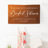 Rustic Bridal Shower Personalized Welcome 横断幕 (インサイチュ)