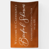 Rustic Bridal Shower Personalized Welcome 横断幕 (縦)