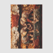 Rustic Bronze & Gold Elephants EK1R Decoupage 薄葉紙 (正面)