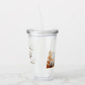 Rustic Brown Bear Family Baby Shower アクリルタンブラー (左)