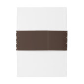 Rustic Brown Floral Wedding  招待状ベリーバンド (裏面例)