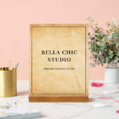 Rustic Brown Name Acrylic Sign アクリルサイン (ウェディング)