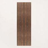 Rustic Brown Oak Wood Floor ヨガマット (裏面)