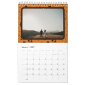 rustic brown orange pattern photo カレンダー (1月 2027)