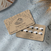 Rustic Brown Sourdough Bakery Loyalty Card 名刺