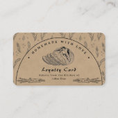 Rustic Brown Sourdough Bakery Loyalty Card 名刺 (正面)