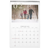 Rustic Buffalo Check 2026 Photo Calendar カレンダー (2月 2027)