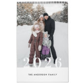 Rustic Buffalo Check 2026 Photo Calendar カレンダー (カバー)