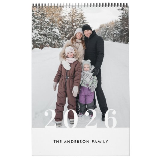 Rustic Buffalo Check 2026 Photo Calendar カレンダー (カバー)