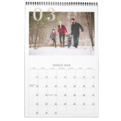 Rustic Buffalo Check 2026 Photo Calendar カレンダー (3月 2026)