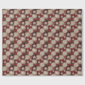 Rustic Buffalo Plaid Barn Christmas Wrapping Paper ラッピングペーパー (フラット)
