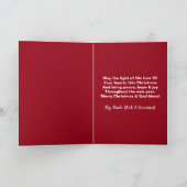 Rustic Buffalo Plaid Come Let Us Adore Him Photo シーズンカード (内部)