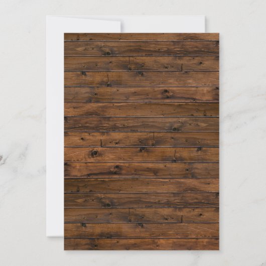 Rustic Burgundy Lights Wedding 招待状 (裏面)