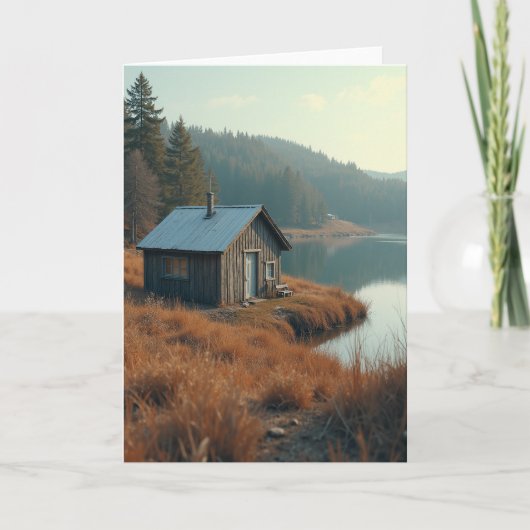 Rustic Cabin Fathers Day Card カード (正面)