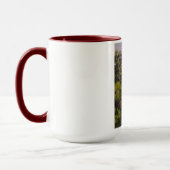Rustic Cabin With Purples, Greens, Yellows Mug マグカップ (左)