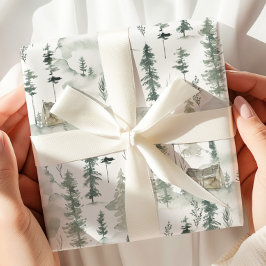 Rustic Cabin Wrapping Paper ラッピングペーパー