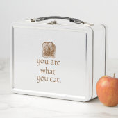 Rustic Calligraphy Bread Metal Lunchbox メタルランチボックス (インサイチュ)