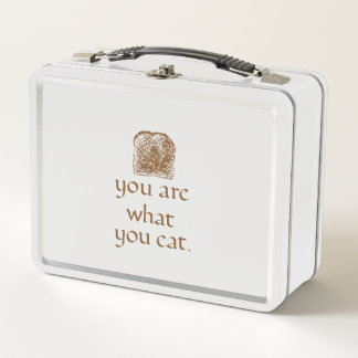 Rustic Calligraphy Bread Metal Lunchbox メタルランチボックス