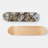 Rustic Camo Forest Pattern Skateboard スケートボード (横)