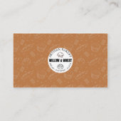 Rustic Caramel Bakery Thank You Card 名刺 (裏面)