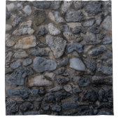 Rustic Caribbean Coral Stone Wall 2 シャワーカーテン (正面)
