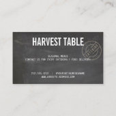 Rustic Catering Chalkboard 名刺 (裏面)