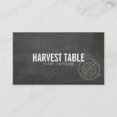Rustic Catering Chalkboard 名刺 (正面)