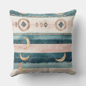 Rustic Celestial Stripe Moon Sun Earthy (10) クッション (裏面)