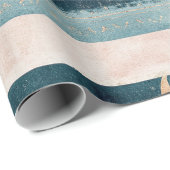 Rustic Celestial Stripe Moon Sun Earthy (10) ラッピングペーパー (ロールコーナー)