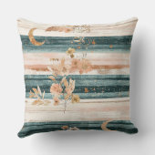 Rustic Celestial Stripe Moon Sun Earthy (11) クッション (裏面)